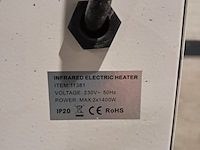 Elektroheater infrarood 3kw 230v (red rad) ningbo vertak, jd02001, bouwjaar 2024 - afbeelding 18 van  19