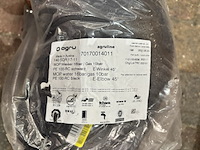 Elektrolasbocht, agru, electrofusion elbow 45° en lasmof 125 mm diameter, zwart, 1 plus 1 stuks - afbeelding 3 van  5