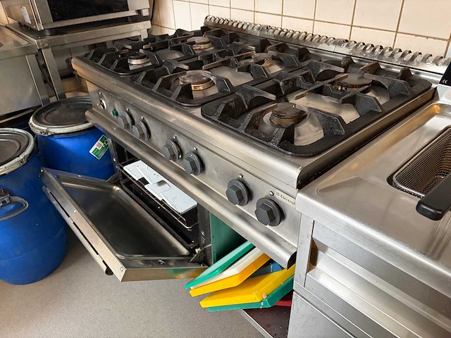 Elektrolux electrolux professionele 6-pits gaskooklijn met gasoven. - afbeelding 3 van  6