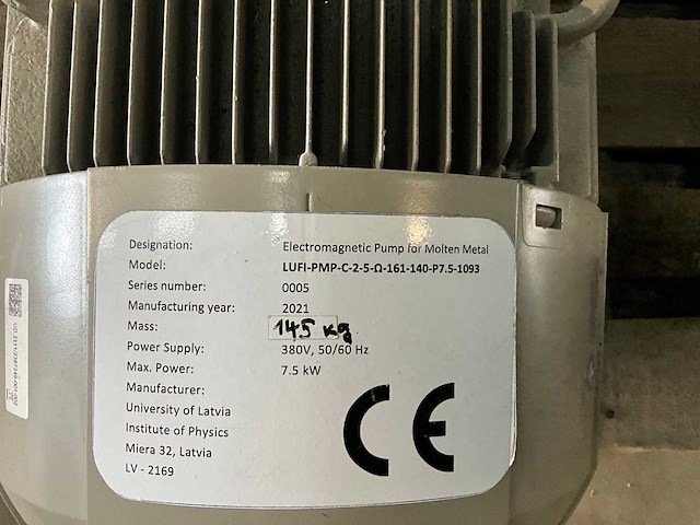 Elektromagnetische pomp voor gesmolten metaal - afbeelding 3 van  4