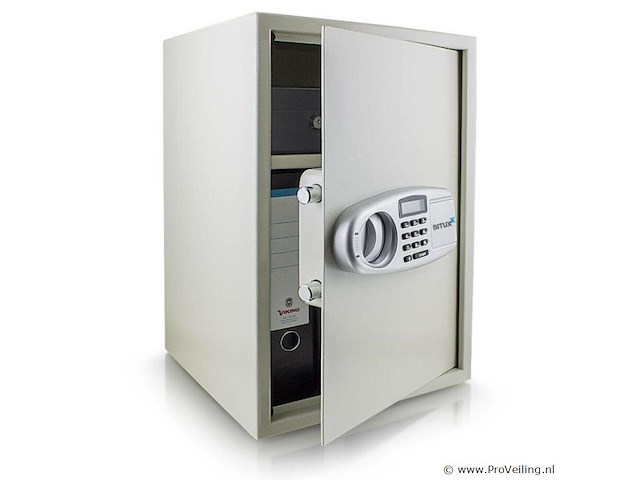 Elektronische kluis lichtgrijs - afbeelding 1 van  5