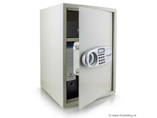 Elektronische kluis lichtgrijs - afbeelding 1 van  5