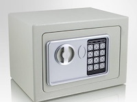 Elektronische minikluis - 23 x 17 x 17 cm - lichtgrijs - afbeelding 3 van  4