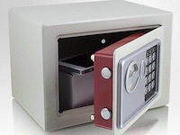 Elektronische minikluis - 23 x 17 x 17 cm - lichtgrijs - afbeelding 1 van  4