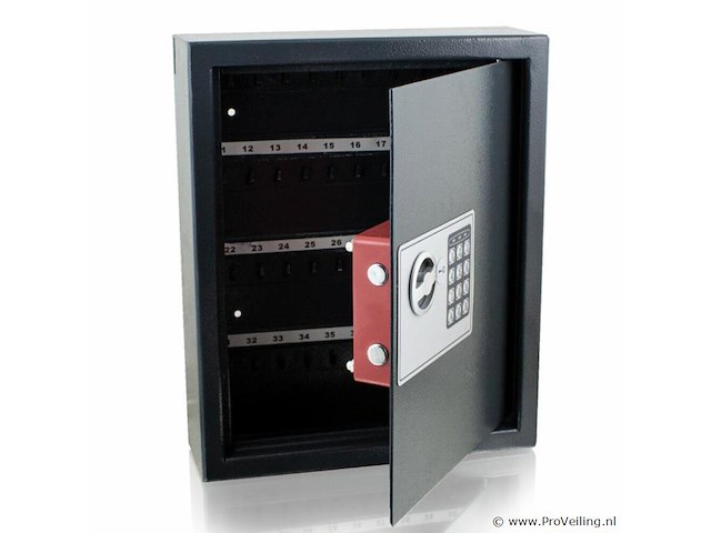 Elektronische sleutelkluis geschikt voor 48 sleutels - grijs - incl. reservesleutel - afbeelding 3 van  5