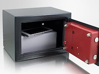 Elektronische wandkluis incl. reservesleutel grijs - afbeelding 2 van  4