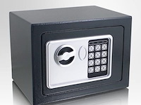 Elektronische wandkluis incl. reservesleutel grijs - afbeelding 3 van  4