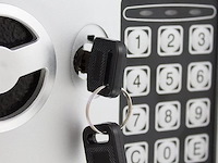 Elektronische wandkluis incl. reservesleutel grijs - afbeelding 4 van  4