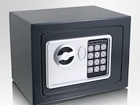 Elektronische wandkluis incl. reservesleutel grijs - afbeelding 3 van  4