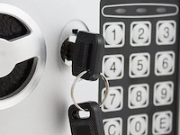 Elektronische wandkluis incl. reservesleutel grijs - afbeelding 4 van  4
