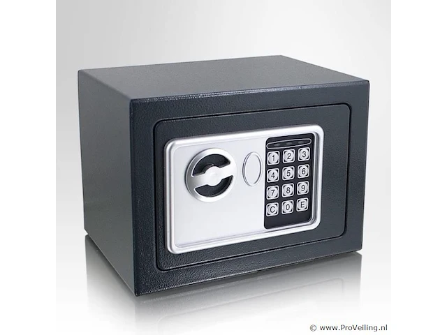 Elektronische wandkluis incl. reservesleutel grijs - afbeelding 3 van  4