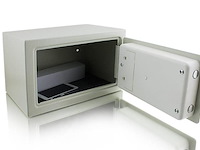 Elektronische wandkluis lichtgrijs 31 x 22 x 20cm - afbeelding 3 van  5