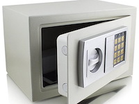 Elektronische wandkluis lichtgrijs 31 x 22 x 20cm - afbeelding 4 van  5