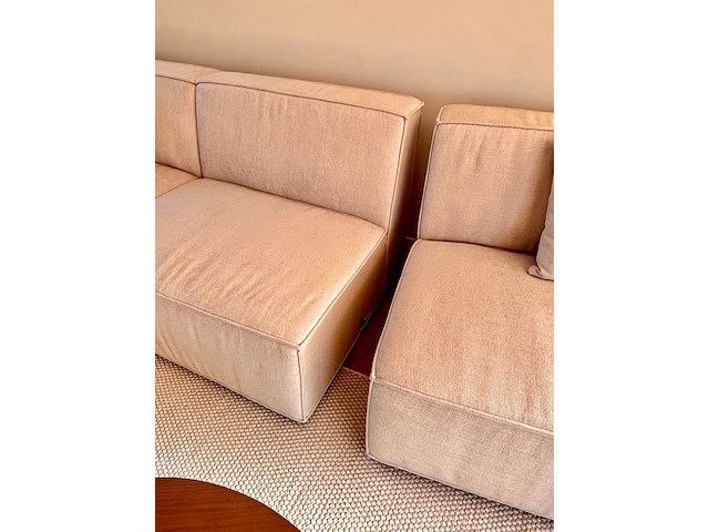 Elementen bank in rechtse opstelling, beige - afbeelding 3 van  12