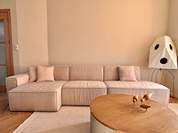 Elementen bank in rechtse opstelling, beige