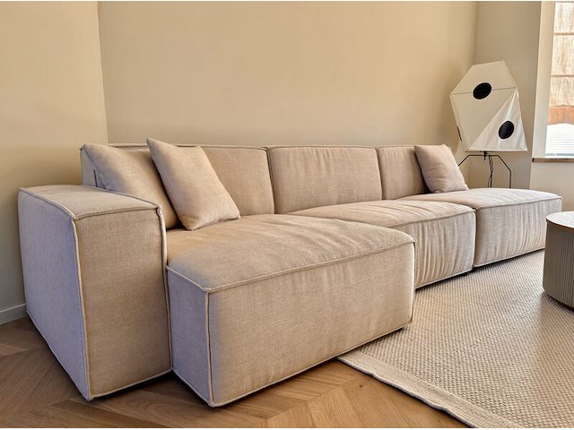 Elementen bank in rechtse opstelling, beige - afbeelding 5 van  12