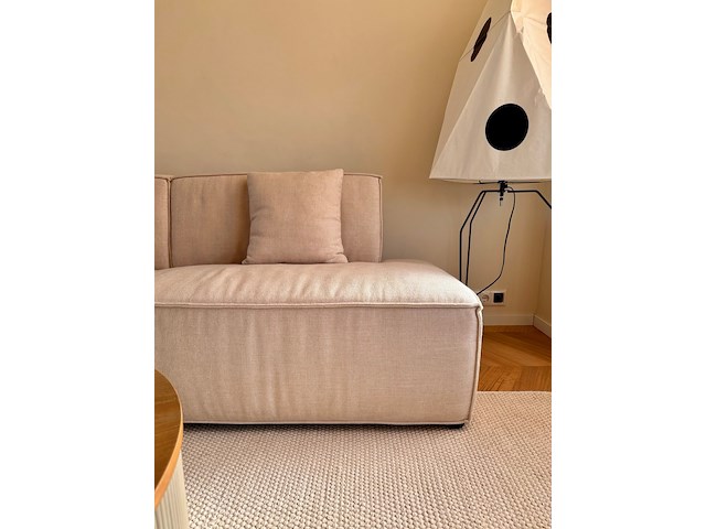 Elementen bank in rechtse opstelling, beige - afbeelding 10 van  12