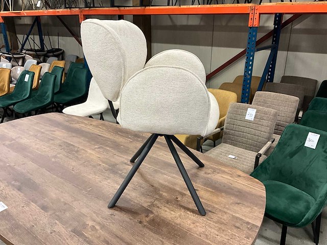 Eleonora rosalin eetkamerstoel (4x) - afbeelding 3 van  8