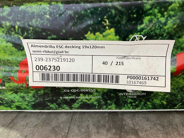 Elephant - vlonderplank hardhout semi-ribbel 215x12x1.9 cm (40x) - afbeelding 8 van  8