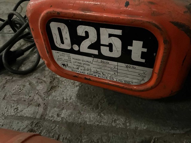 Elephant sa kettingtakel 250kg - afbeelding 4 van  6