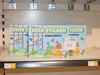 Elf dozen dino stickers foam putty
