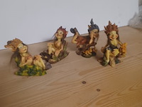 Elfen beeldjes 4 pcs 14 cm nr zx030 aantal 1 set 4 stuks. - afbeelding 3 van  5