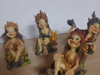 Elfen beeldjes 4 pcs 14 cm nr zx030 aantal 1 set 4 stuks. - afbeelding 1 van  5