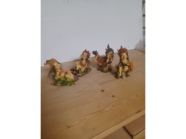 Elfen beeldjes 4 pcs 14 cm nr zx030 aantal 1 set 4 stuks. - afbeelding 5 van  5