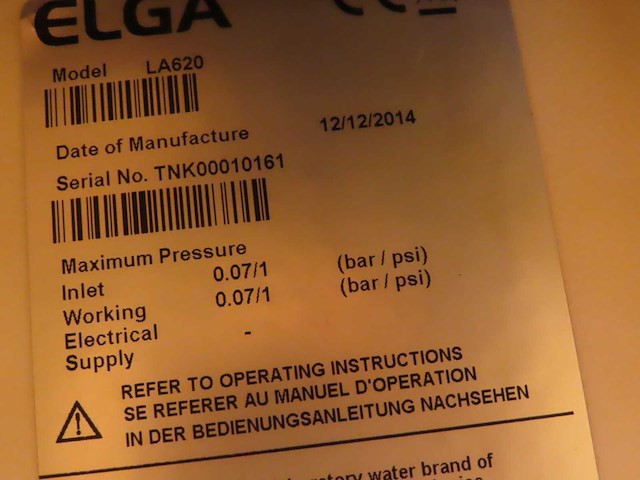 Elga - 2015 - pure lab option dv 35 - water purification - afbeelding 3 van  11