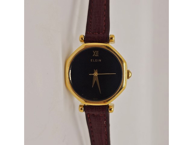 Elgin goldplated dresswatch - mechanisch uurwerk - afbeelding 1 van  7