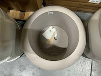 Elho bloempot amber roll low beige d43xh40cm