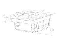 Elica nikolatesla fit 3z bl/a/60 inductie werkblad afzuiging kookplaat - afbeelding 3 van  6