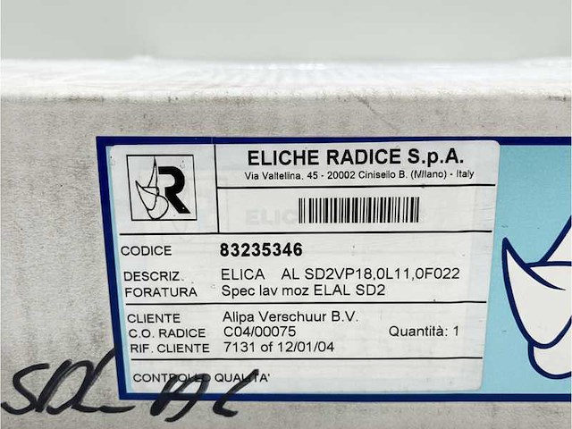Eliche radice 18 x 11 inch left 2 -leaves saildrive propeller - 83255346 - afbeelding 2 van  3