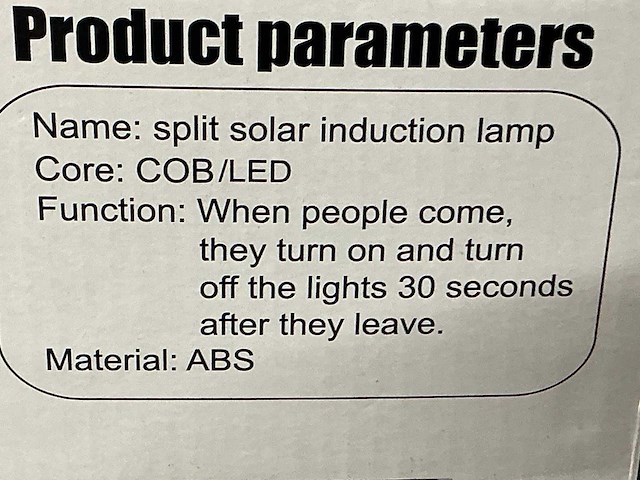 Eliet led sensor solarlamp - afbeelding 7 van  9