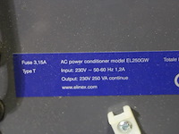 Elinex el-250gw power conditioner - afbeelding 5 van  9