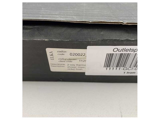 Elka 2-way shower mixer tab black - 020022-06 - afbeelding 3 van  3