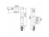 Elka zen single lever sink mixer with swivel spout - 60011 - afbeelding 7 van  7