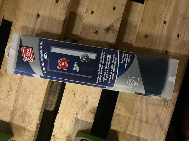 Ellen - tochtwerende klep met borstel - 340 x 84 mm - rvs - deurbeslag (2x) - afbeelding 3 van  6