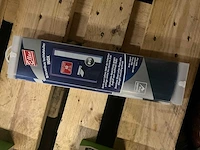 Ellen - tochtwerende klep met borstel - 340 x 84 mm - rvs - deurbeslag (2x) - afbeelding 3 van  6