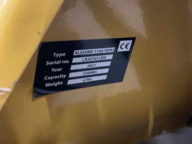 Eller lift ell255nx 2500kg handpallettruck - afbeelding 3 van  3