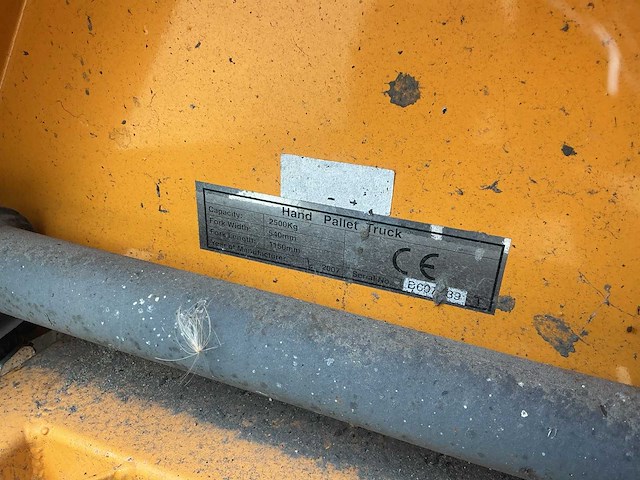 Eller lift hand hydraulische palletwagen - 2,5ton - afbeelding 6 van  14