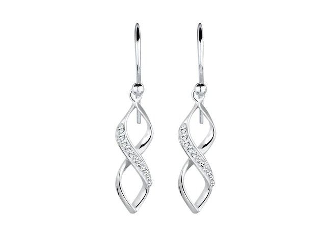 Elli infinity dames oorhangers 925 sterling zilver - afbeelding 1 van  2