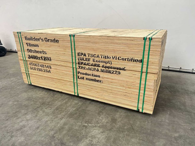 Elliotti underlayment 2400x1200x18mm (50x) - afbeelding 6 van  11