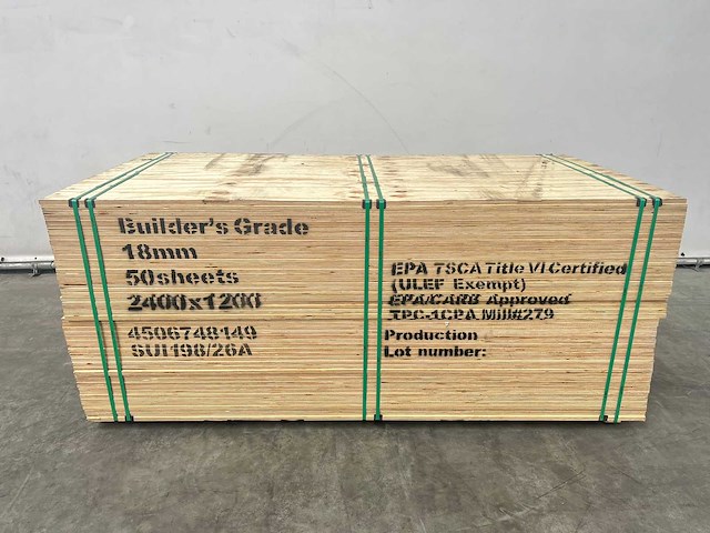 Elliotti underlayment 2400x1200x18mm (50x) - afbeelding 5 van  11