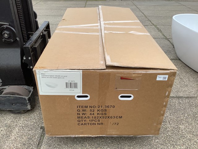 Ellips vrijstaand bad 180x90 wb, 21.3670, wit - afbeelding 2 van  9