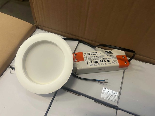 Ellipz lighting down light led paneel inbouw 3000k met led driver (79x) - afbeelding 1 van  9