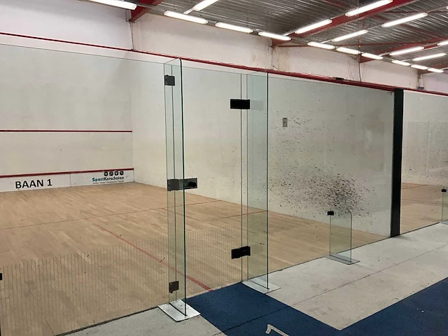 Ellis pearson squash achterwand met deur (2x) - afbeelding 2 van  9