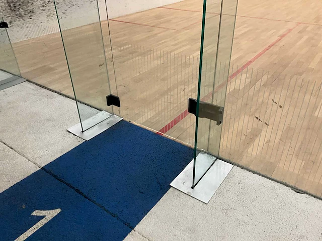 Ellis pearson squash achterwand met deur - afbeelding 6 van  9