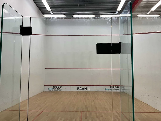 Ellis pearson squash achterwand met deur - afbeelding 1 van  9