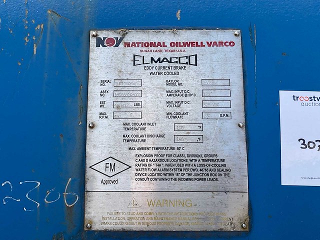 Elmagco baylor 15050w wervelstroomrem - afbeelding 6 van  6
